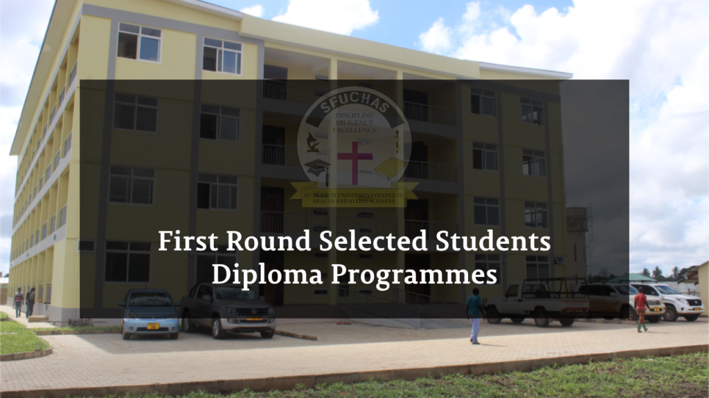SELECTED STUDENTS DIPLOMA PROGRAMS – FIRST ROUND