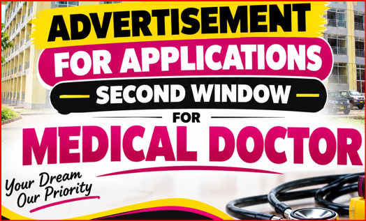 ADVERTISEMENT FOR APPLICATIONS – SECOND WINDOW
